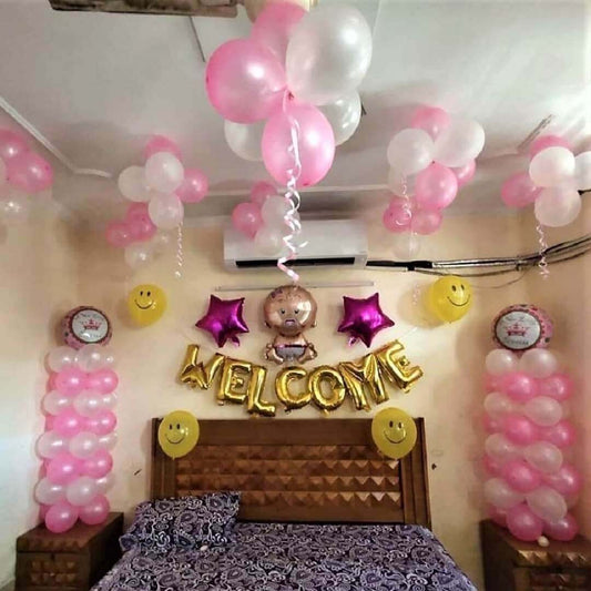 Welcome Baby Room Decoration with 200 Balloons - My Store